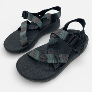 Chaco Z/Cloud Black and Green Sandals Men’s 8